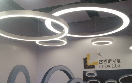 SMD5630 Led Circle Pendant Light IP20 Trimless Recessed Linear Lighting
