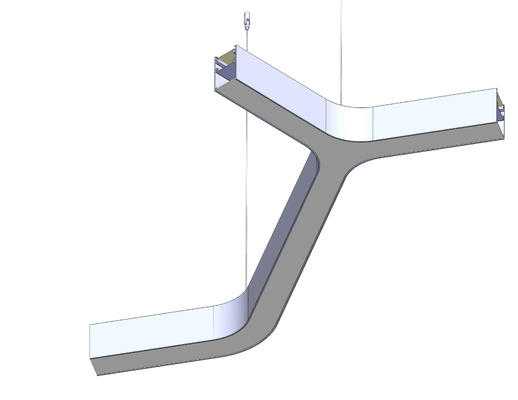 Branch Linear Suspension Lighting Customized LED Light For Office And Home