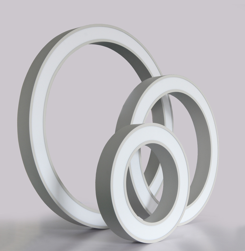 SMD5630 Led Circle Pendant Light IP20 Trimless Recessed Linear Lighting