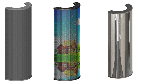 Moduł wyświetlacza z elastycznym LED IP67 Aluminium Thin Flexible Led Screen